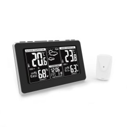 Adler Weather station AD 1175 Black, White Digital Display, Remote Se