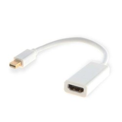 SAVIO HDMI adapter DisplayPort / HDMI 20cm Hvid