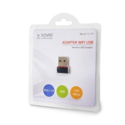 SAVIO Netv&Atilde;&brvbar;rksadapter USB Tr&Atilde;&yen;dl&Atilde;&cedil;s