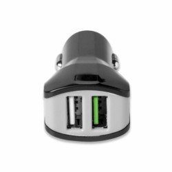 TURBO CAR CHARGER 2USB 3.4A/17W BK