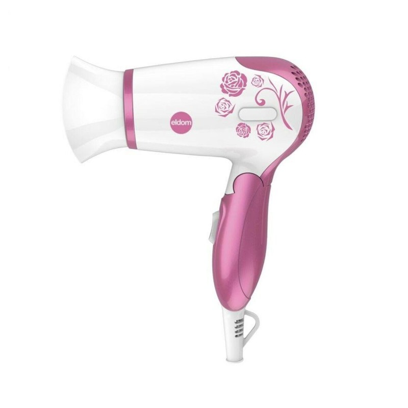 Hair dryer with a folding handle SMALL power 1200 W pink