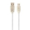 Cavo di ricarica USB CableXpert Type-C 1 m bianco CC-USB2R-AMCM-1M-W