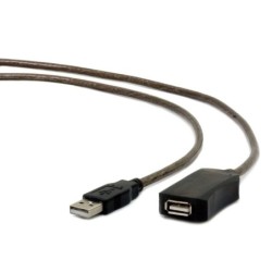 CableXpert- 5 m - USB A -USB 2.0 - Maschio/Femmina - Nero UAE-01-5M