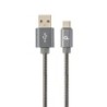 Cavo di ricarica USB CableXpert Type-C 1 m metallico CC-USB2S-AMCM-1M