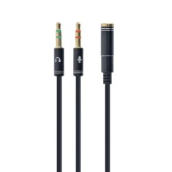 CableXpert Cavo adattatore stereo da 3,5 mm a 4 pin maschio a 2x 3,5 