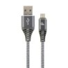 CableXpert Cavo di ricarica Micro-USB 1m grigio siderale/bianco CC-US