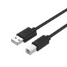 Unitek USB 2.0 USB-kabel 3m Sort