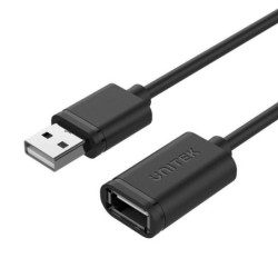 Unitek USB 2.0 USB forl&Atilde;&brvbar;ngerkabel 3m Sort