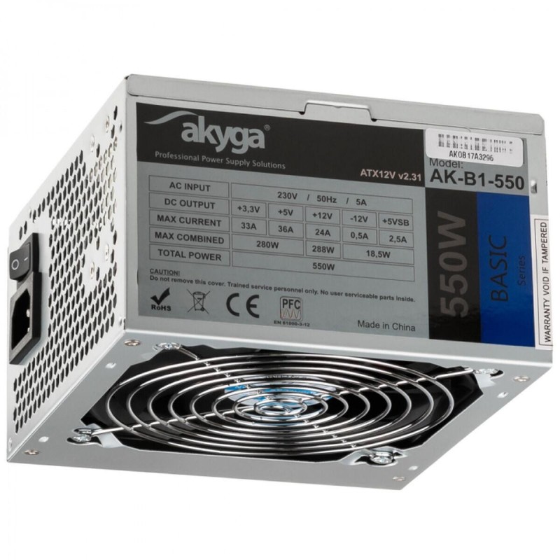 Akyga Basic Series AK-B1-550 Str&Atilde;&cedil;mforsyning 550Watt