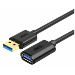 Unitek USB 3.0 USB forl&Atilde;&brvbar;ngerkabel 50cm Sort