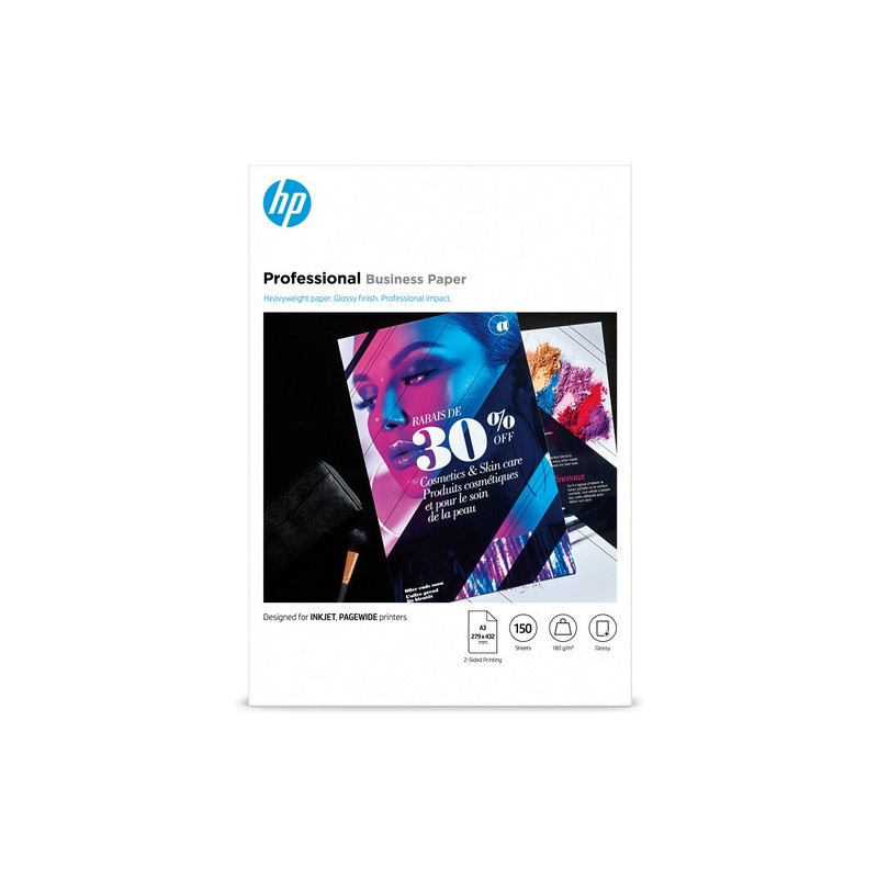 HP Professional Business Paper Glossy 180 g/m2 A3 297 x 420 mm