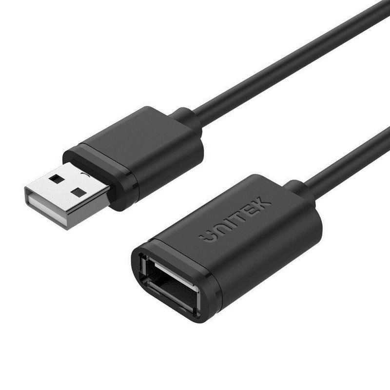 Unitek USB 2.0 USB forl&Atilde;&brvbar;ngerkabel 5m Sort