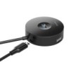 Baseus HUB Round box adapter (USB3.0 to USB3.0*1 + USB2.0*3) Black (C