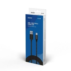 SAVIO USB 2.0 USB Type-C kabel 2m Sort