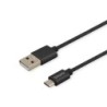 SAVIO USB 2.0 USB Type-C kabel 2m Sort