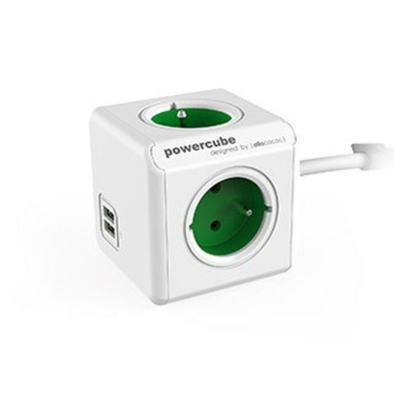 Allocacoc PowerCube extended usb Str&Atilde;&cedil;mfordelingsenhed 4-stik 16A G