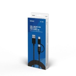 SAVIO USB 2.0 USB Type-C kabel 1m Sort