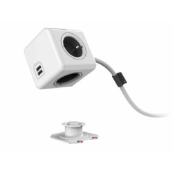 Allocacoc PowerCube extended usb Str&Atilde;&cedil;mfordelingsenhed 4-stik 16A G