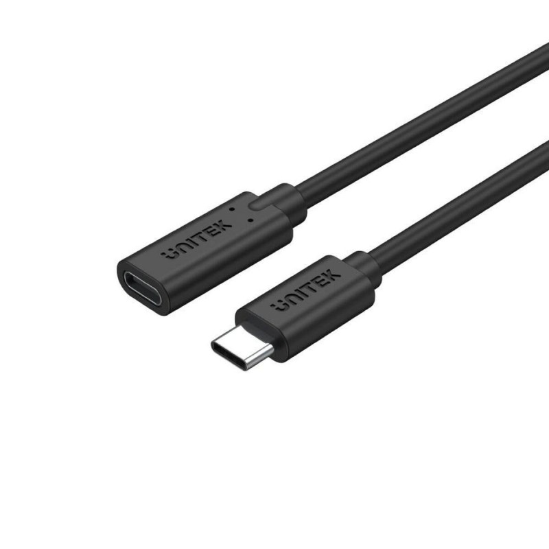 Unitek USB 3.2 Gen 2 USB Type-C forl&Atilde;&brvbar;ngerkabel 50cm Sort