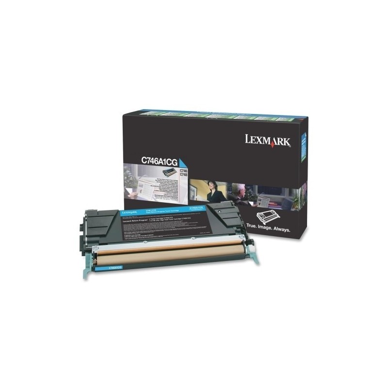 Lexmark C746A1CG cartuccia toner 1 pz Originale Ciano