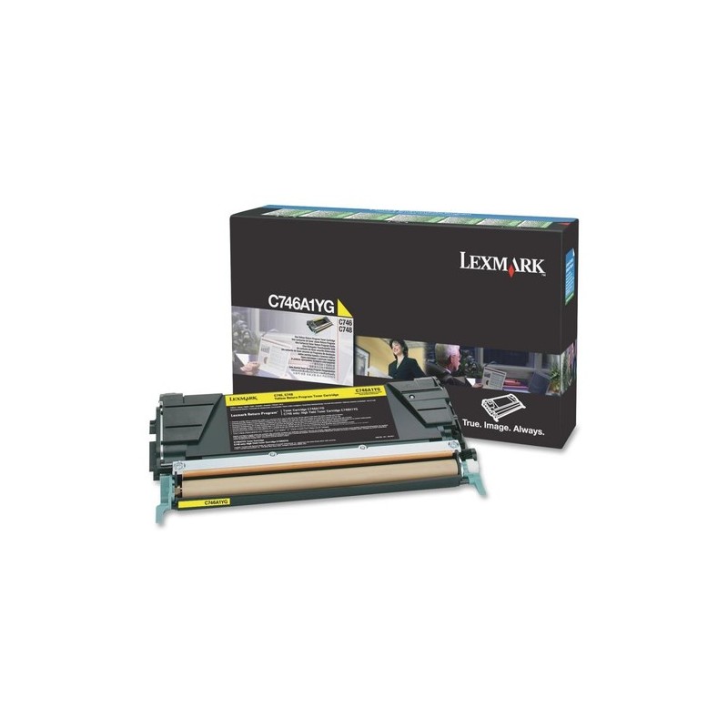 Lexmark C746A1YG cartuccia toner 1 pz Originale Giallo