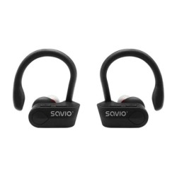 SAVIO TWS-03 Tr&Atilde;&yen;dl&Atilde;&cedil;s &Atilde;gte tr&Atilde;&yen;dl&Atilde;&cedil;se &Atilde;&cedil;retelefoner Sort