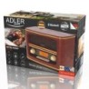 Adler Retro Radio AD 1187 Display LCD, AUX in, Wooden, Alarm function