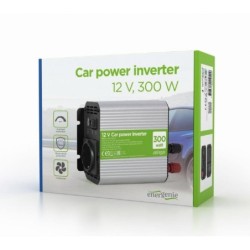 EnerGenie EG-PWC300-01 alimentatore/inverter Auto 300W Alluminio Nero