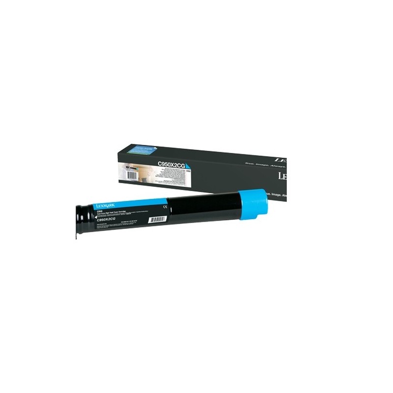 Lexmark C950X2CG cartuccia toner 1 pz Originale Ciano