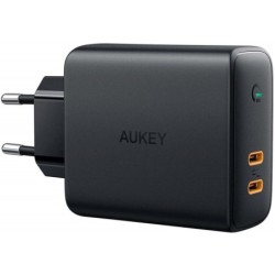 *AUKEY PA-D5 ultrafast W all Charger 2xUSB C 63W