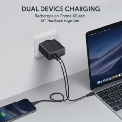 *AUKEY PA-D5 ultrafast W all Charger 2xUSB C 63W