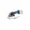 Bosch GWX Professional 18V-7 Vinkelsliber Uden batteri 2 batterier in