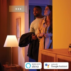 Philips Hue White ambiance Starter Kit Bridge + 3 Lampadine Smart E27