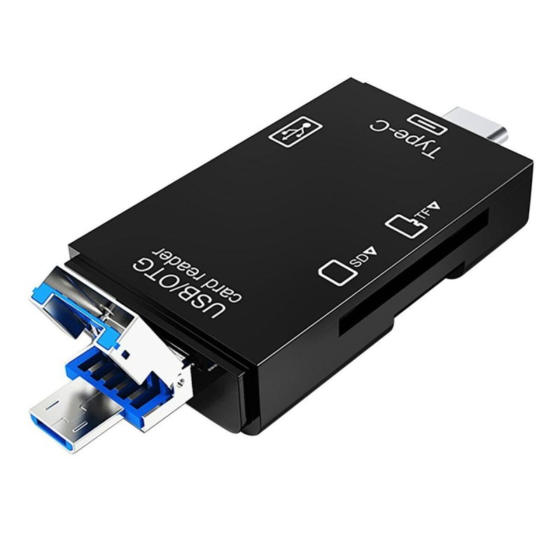 Czytnik Vakoss VAKOSS CZYTNIK KART 6W1 USB A/ MICRO USB/ USB C/ SD/ M