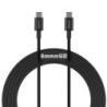 Baseus Superior Fast Charge USB-C to USB-C Cable, 100W, 1m - Black