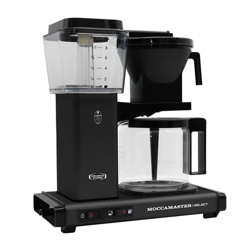 Moccamaster 53983 Filter Kaffeemaschine, 1.25 Liter, 1520 W, Matt Bla