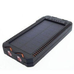 Charger solar PowerNeed S12000Y (12000 mAh USB black and orange color)