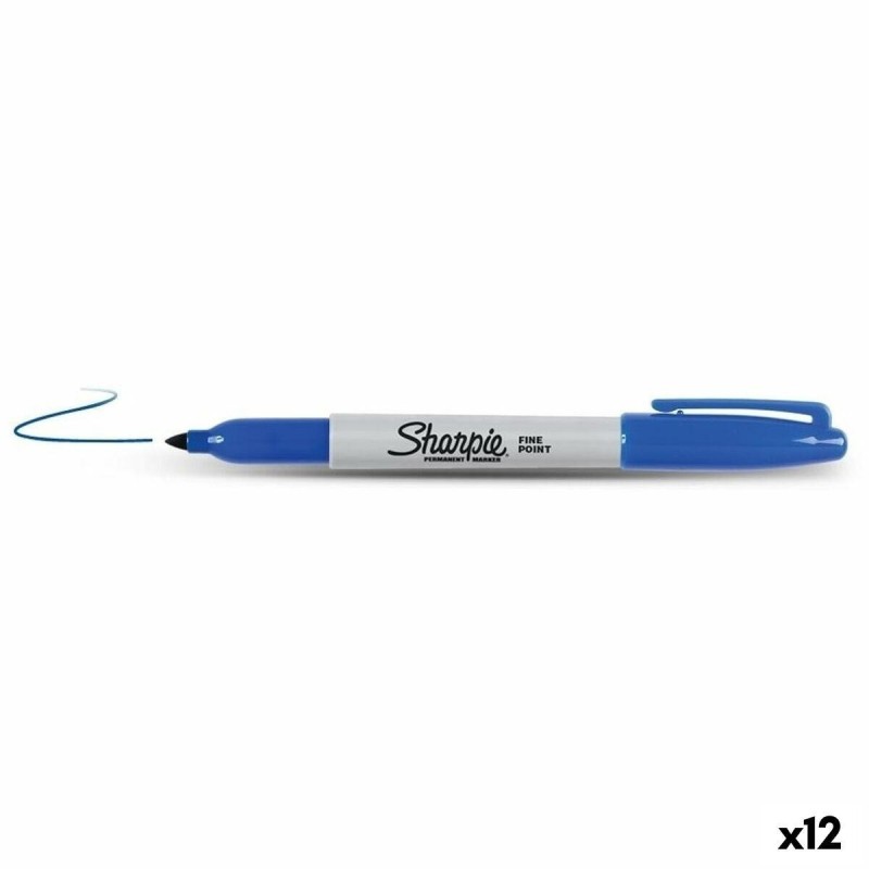 Sharpie Fine Point marcatore permanente Punta sottile Blu (Sharpie S0