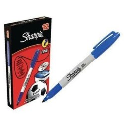 Sharpie Fine Point marcatore permanente Punta sottile Blu (Sharpie S0