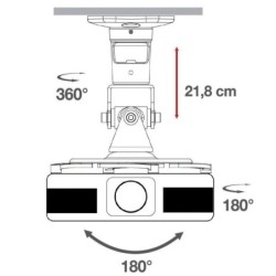 TECHly 21.8cm Kn&Atilde;&brvbar;gt 10kg Projektor