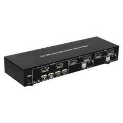 TECHly 2-Port DisplayPort1.2 Dual-Monitor KVM KVM / audio / USB switc