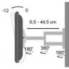 TECHly LED 100 Monteringss&Atilde;&brvbar;t LCD display 19-37