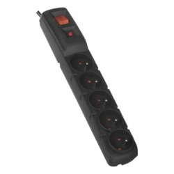 ACAR F5 - power strip / surge protector (5 sockets black 3 m)