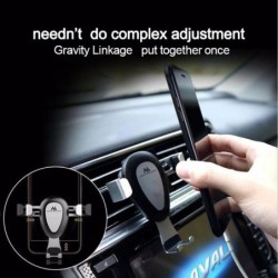 Maclean car phone holder universal for the ventilation grille gravity