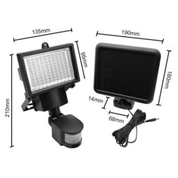 Maclean MCE442 Solar Lamp LED Spotlight Motion Sensor Floodlight Wall