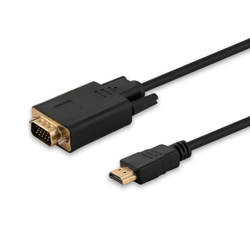 SAVIO Videoadapterkabel HDMI / VGA 1.8m Sort