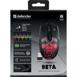 Mysz Defender Mysz bezprzewodowa Defender BETA GM-707L optyczna 1600d