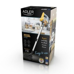 Adler Vacuum Cleaner AD 7036 Bagless, Yellow/Grey, 800 W, 1.5 L, Cord