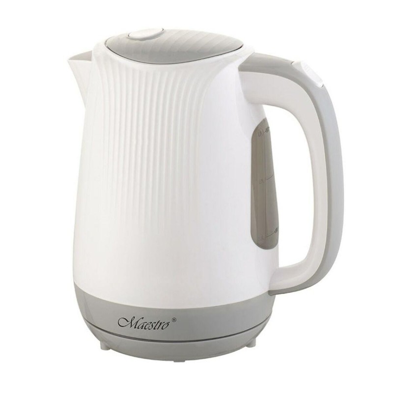 Feel-Maestro MR042 white electric kettle 1.7 L Grey White 2200 W