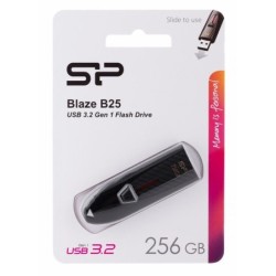 SILICON POWER Blaze B25 256GB USB 3.1 Gen 1 Sort